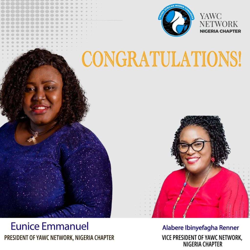 New President, Eunice Emmanuel and Vice, Alabere Renner