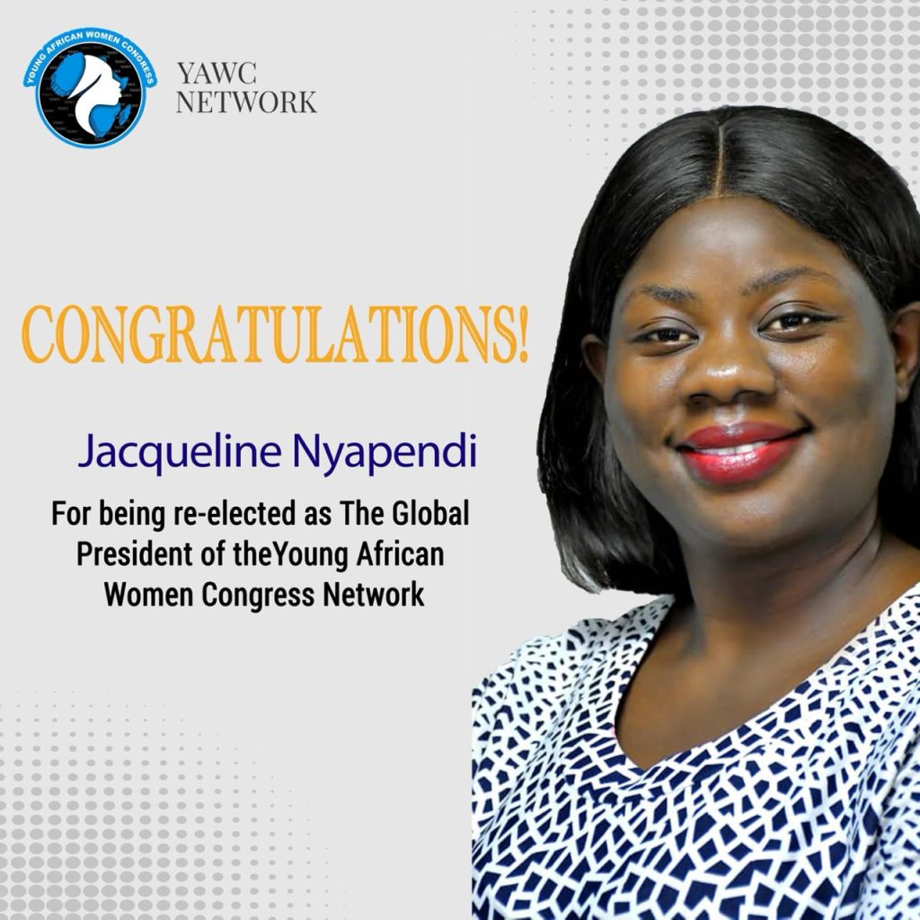 UGANDAN’S JACQUELINE NYAPENDI RE-ELECTED GLOBAL PRESIDENT OF THE YAWC NETWORK