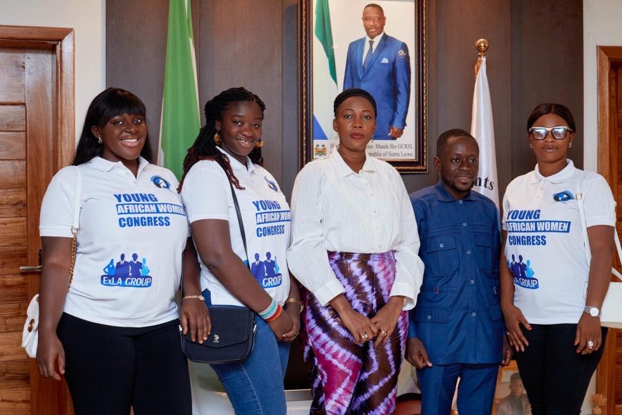 YOUNG AFRICAN WOMEN CONGRESS NETWORK PAYS COURTESY CALL ON SIERRA LEONE FIRST LADY